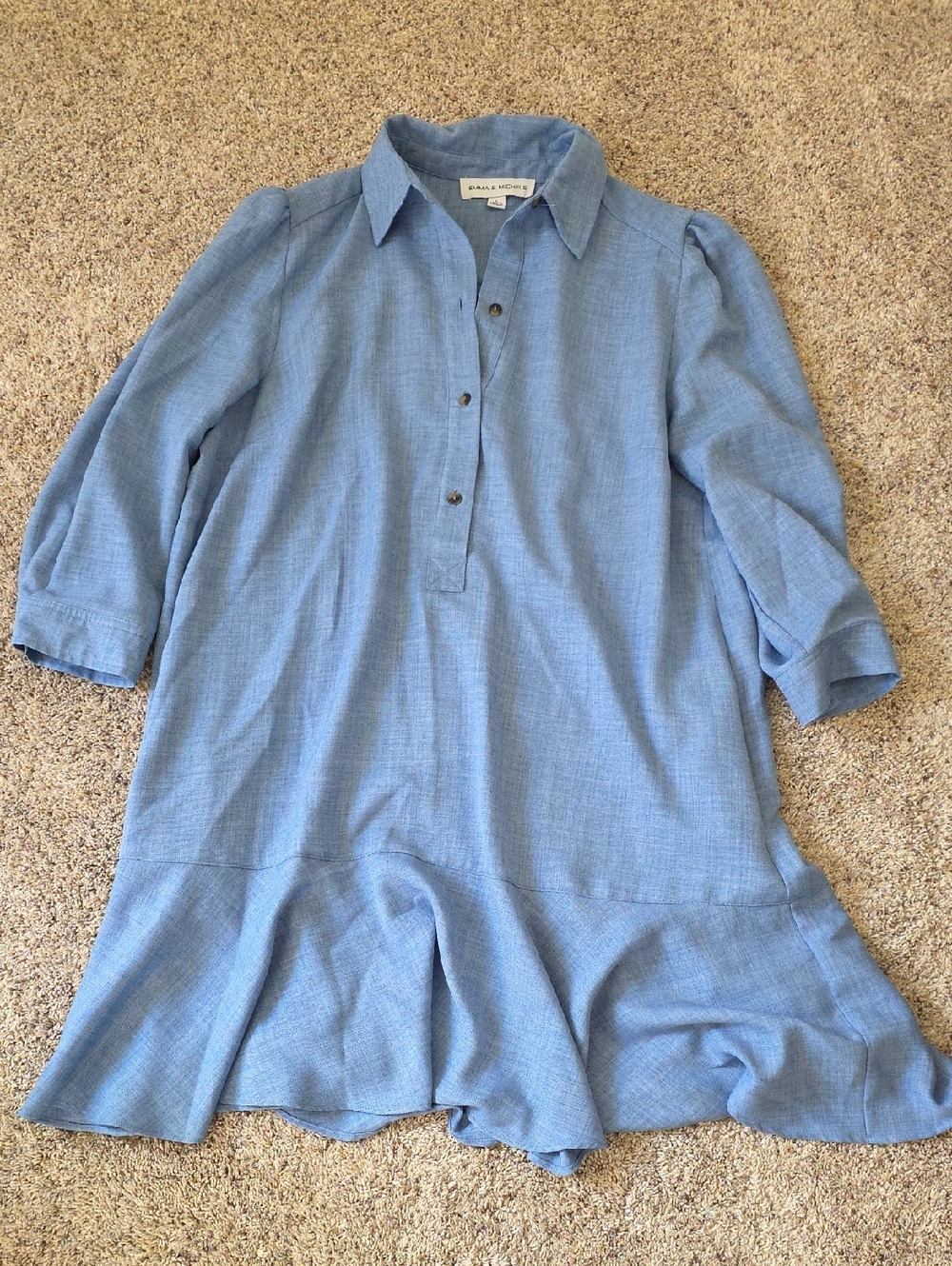 Emma & Michele Light Blue Label Shirt Size Large